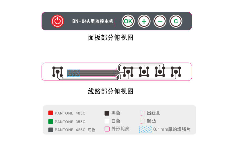 控制器薄膜开关设计